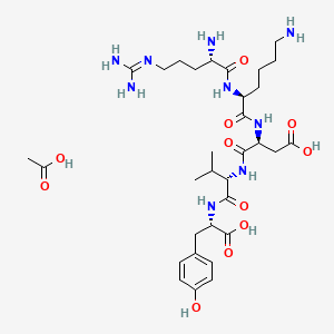 molecular formula C32H53N9O11 B1393780 Thymopentin monoacetate CAS No. 89318-88-7