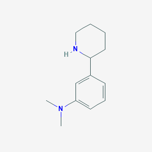 molecular formula C13H20N2 B13937833 N,N-Dimethyl-3-(2-piperidinyl)benzenamine CAS No. 383128-38-9