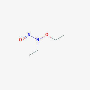 molecular formula C4H10N2O2 B13937861 O,N-Diethyl-N-nitrosohydroxylamine CAS No. 56235-95-1