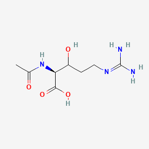 molecular formula C8H16N4O4 B13937900 N2-Acetyl-3-hydroxyarginine CAS No. 64398-72-7