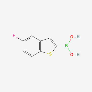 molecular formula C8H6BFO2S B1393792 5-Fluorobenzo[b]thien-2-ylboronic acid CAS No. 501944-42-9