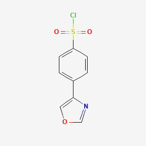 4-(Oxazol-4-yl)benzene-1-sulfonyl chloride
