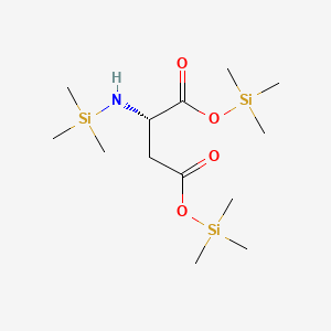 molecular formula C13H31NO4Si3 B13938004 L-Aspartic acid, N-(trimethylsilyl)-, bis(trimethylsilyl) ester CAS No. 55268-53-6
