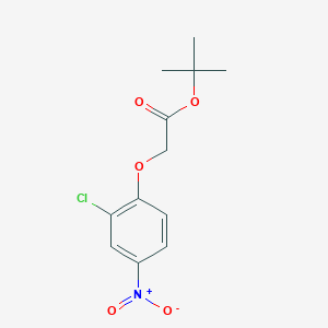 molecular formula C12H14ClNO5 B13938034 t-Butyl 4-nitro-2-chlorophenoxyacetate CAS No. 21320-60-5
