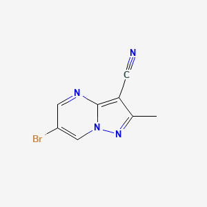 6-Bromo-2-methylpyrazolo[1,5-a]pyrimidine-3-carbonitrile