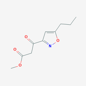 Methyl 3-oxo-3-(5-propylisoxazol-3-yl)propanoate