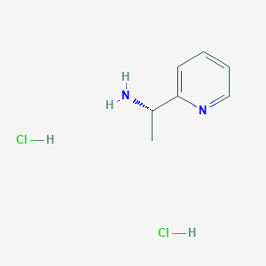 molecular formula C7H12Cl2N2 B1393814 (S)-1-(pyridin-2-yl)ethanamine dihydrochloride CAS No. 40154-78-7