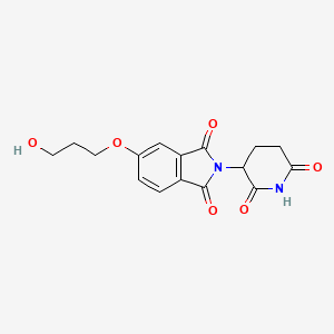 molecular formula C16H16N2O6 B13938157 Thalidomide-5'-O-C3-OH 
