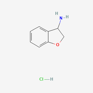 molecular formula C8H10ClNO B1393816 2,3-Dihydro-1-benzofuran-3-amine hydrochloride CAS No. 860689-81-2