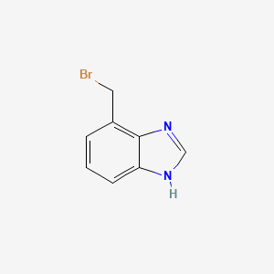 molecular formula C8H7BrN2 B13938178 7-(Bromomethyl)-1H-benzimidazole 