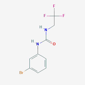 molecular formula C9H8BrF3N2O B1393819 1-(3-Bromophenyl)-3-(2,2,2-trifluoroethyl)urea CAS No. 1036990-21-2
