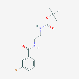 molecular formula C14H19BrN2O3 B1393821 tert-Butyl 2-[(3-bromobenzoyl)amino]ethylcarbamate CAS No. 1427460-40-9