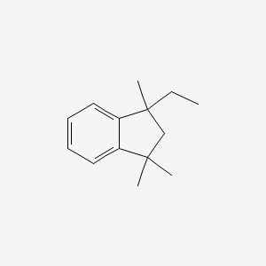 molecular formula C14H20 B13938222 1-Ethyl-1,3,3-trimethylindan CAS No. 60899-29-8
