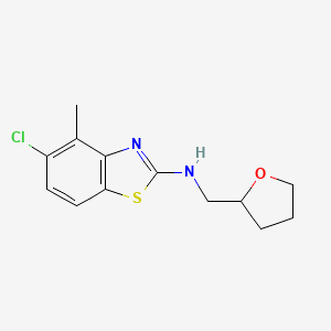 molecular formula C13H15ClN2OS B1393823 5-氯-4-甲基-N-((四氢呋喃-2-基)甲基)苯并[d]噻唑-2-胺 CAS No. 1219905-40-4