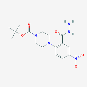 tert-Butyl 4-[2-(hydrazinecarbonyl)-4-nitrophenyl]piperazine-1-carboxylate