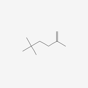 molecular formula C9H18 B13938241 2,5,5-Trimethyl-1-hexene CAS No. 62185-56-2