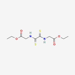 molecular formula C10H16N2O4S2 B13938245 Oxamide, N,N'-bis(ethoxycarbonylmethyl)dithio- CAS No. 58585-72-1