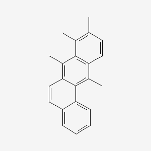 molecular formula C22H20 B13938257 BENZ(a)ANTHRACENE, 7,8,9,12-TETRAMETHYL- CAS No. 63020-39-3