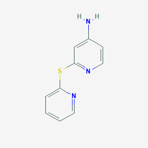 molecular formula C10H9N3S B1393826 2-(吡啶-2-基硫代)吡啶-4-胺 CAS No. 1235441-15-2