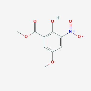 molecular formula C9H9NO6 B1393832 甲基2-羟基-5-甲氧基-3-硝基苯甲酸酯 CAS No. 2888-09-7