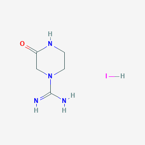 molecular formula C5H11IN4O B1393833 3-Oxopiperazine-1-carboximidamide hydroiodide CAS No. 1216890-90-2