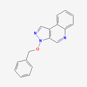 molecular formula C17H13N3O B13938355 3-(Benzyloxy)-3H-pyrazolo[3,4-c]quinoline 