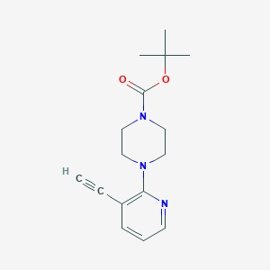 molecular formula C16H21N3O2 B13938417 Tert-butyl 4-(3-ethynylpyridin-2-yl)piperazine-1-carboxylate 
