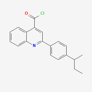 molecular formula C20H18ClNO B1393843 2-(4-Sec-butylphenyl)quinoline-4-carbonyl chloride CAS No. 1160264-67-4