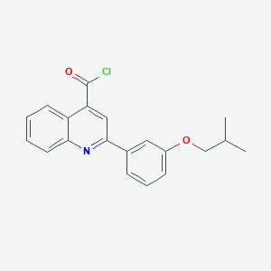 molecular formula C20H18ClNO2 B1393845 2-(3-Isobutoxyphenyl)quinoline-4-carbonyl chloride CAS No. 1160264-69-6