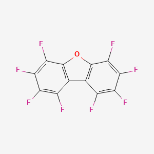 molecular formula C12F8O B13938463 Dibenzofuran, octafluoro- CAS No. 16804-47-0