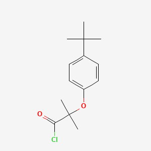 molecular formula C14H19ClO2 B1393848 2-(4-Tert-butylphenoxy)-2-methylpropanoyl chloride CAS No. 76674-55-0