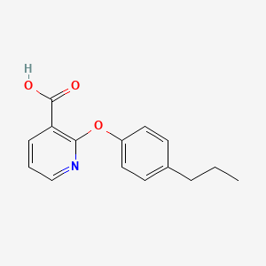 molecular formula C15H15NO3 B1393851 2-(4-Propylphenoxy)nicotinic acid CAS No. 1160264-59-4
