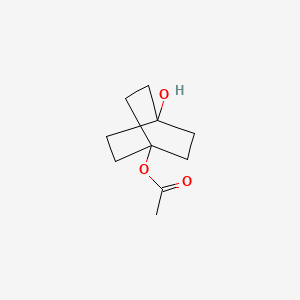 molecular formula C10H16O3 B13938522 Bicyclo(2.2.2)octane-1,4-diol, monoacetate CAS No. 54774-94-6