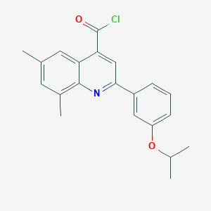 2-(3-Isopropoxyphenyl)-6,8-dimethylquinoline-4-carbonyl chloride
