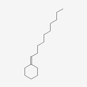 molecular formula C16H30 B13938565 Decylidenecyclohexane CAS No. 62338-40-3