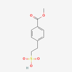 molecular formula C10H12O5S B1393857 2-(4-(Methoxycarbonyl)phenyl)ethanesulfonic acid CAS No. 756469-30-4