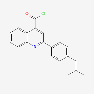 molecular formula C20H18ClNO B1393860 2-(4-Isobutylphenyl)quinoline-4-carbonyl chloride CAS No. 1160264-74-3