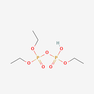 molecular formula C6H16O7P2 B13938626 Diphosphoric acid, triethyl ester CAS No. 20680-55-1
