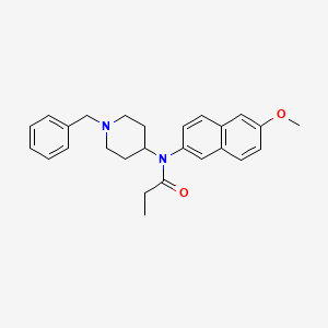 molecular formula C26H30N2O2 B13938649 N-(1-Benzyl-piperidin-4-yl)-N-(6-methoxy-naphthalen-2-yl)-propionamide 
