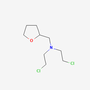 molecular formula C9H17Cl2NO B13938667 Furfurylamine, tetrahydro-N,N-bis(2-chloroethyl)- CAS No. 63956-95-6