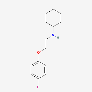 molecular formula C14H20FNO B1393868 N-(2-(4-fluorophenoxy)ethyl)cyclohexanamine CAS No. 1226168-13-3