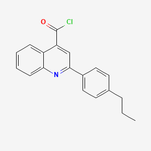 2-(4-Propylphenyl)quinoline-4-carbonyl chloride