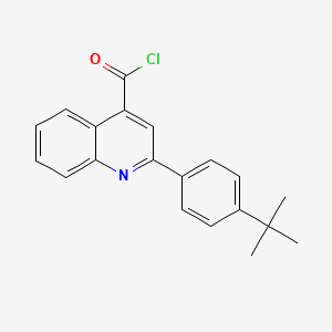 molecular formula C20H18ClNO B1393870 2-(4-Tert-butylphenyl)quinoline-4-carbonyl chloride CAS No. 1160264-78-7