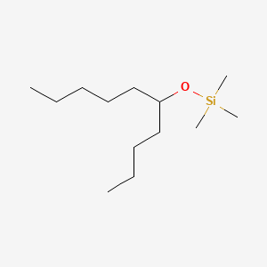 molecular formula C13H30OSi B13938709 Silane, [(1-butylhexyl)oxy]trimethyl- CAS No. 53754-40-8