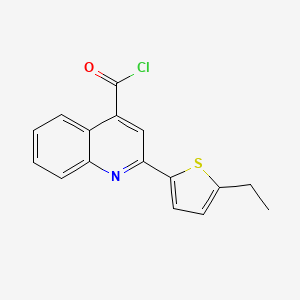 molecular formula C16H12ClNOS B1393872 2-(5-Ethyl-2-thienyl)quinoline-4-carbonyl chloride CAS No. 1160264-89-0