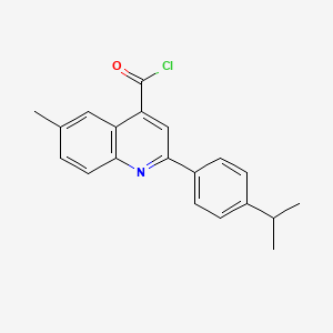 2-(4-Isopropylphenyl)-6-methylquinoline-4-carbonyl chloride