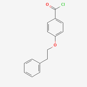 molecular formula C15H13ClO2 B1393885 4-(2-Phenylethoxy)benzoyl chloride CAS No. 756478-86-1