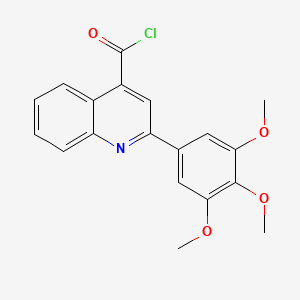 molecular formula C19H16ClNO4 B1393886 2-(3,4,5-Trimethoxyphenyl)quinoline-4-carbonyl chloride CAS No. 1160260-80-9