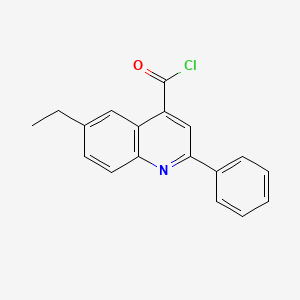 6-Ethyl-2-phenylquinoline-4-carbonyl chloride