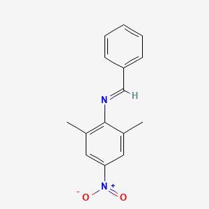 molecular formula C15H14N2O2 B13938945 N-(2,6-dimethylphenyl)-1-(4-nitrophenyl)methanimine CAS No. 60165-04-0